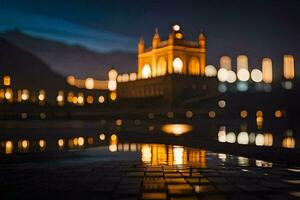 the golden dome of the mausoleum of the founder of the state of kashmir. AI-Generated photo