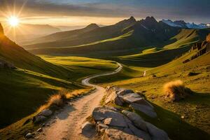 el la carretera a el Dom. generado por ai foto