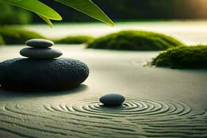 zen garden, zen garden, zen garden, zen garden, zen garden,. AI-Generated photo