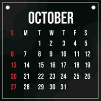 Vector 2024 Calendar Month Template