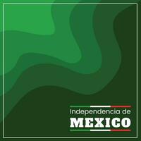 vector flat design mexico independence day concept template with green background