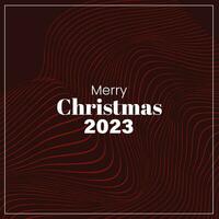 Merry Christmas 2023 Retro Style Futuristic Background Abstract vector