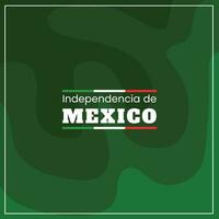 vector flat design mexico independence day concept template with green background