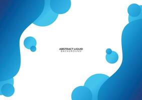 liquid color background. gradient blue color vector