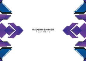 flat gradient geometric background banner vector