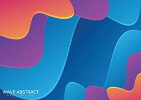 Colorful gradient shapes background design vector