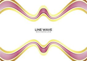 white background gradient line wave with luxury vector