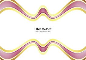 white background gradient line wave with luxury vector