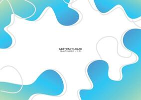 abstract blue flow shapes background vector