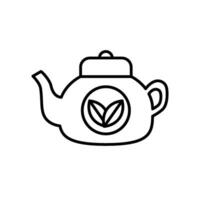 té maceta icono vector diseño plantillas sencillo y moderno