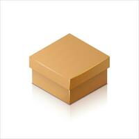 Isometric carton packaging box. 3D realistic icons. Vector illustration