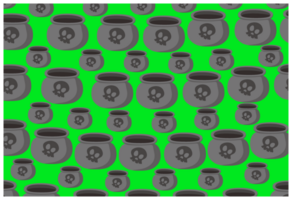 Halloween Witch Equipment - Witch Pot Pattern Background png