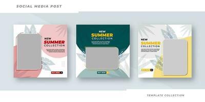 New Summer sale collection design template background banner template design. Pro Vector illustration.