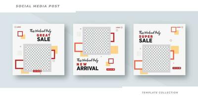 Super sale post design template background Pro Vector