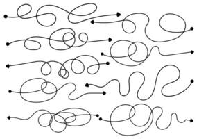 9 9 complejo y sencillo camino desde comienzo a finalizar, grande conjunto de vector ilustraciones. caos simplificación, problema resolviendo y negocio solución concepto, problema resolviendo