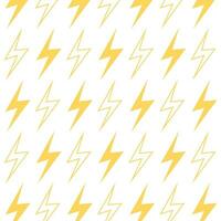 Lightning pattern on a transparent background, energy vector graphics, print for textiles and design. Flash pattern. Bolt pattern.