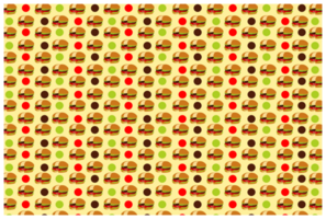 Food -Hamburger Pattern Background png