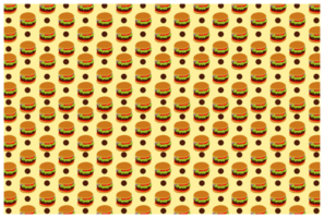 Food -Hamburger Pattern Background png