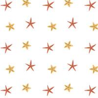 starfish pattern on a transparent background, vector marine graphics, minimalist design.