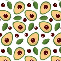 avocado pattern on a transparent background in the style of flat vector graphics, lemon and green leaves