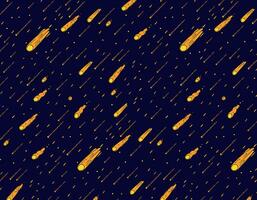 modelo de meteorito ducha, canto estrellas en un azul antecedentes. sin costura espacio, impresión para textiles, embalaje diseño. espacio vector