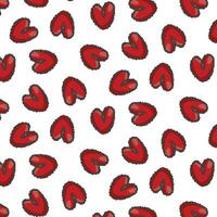 Heart pattern roundabout, drawn with a brush, design for textiles and packaging, love, cute hearts vector, seamless pattern vector