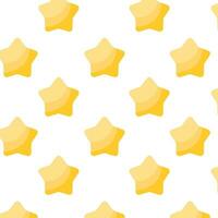 gold star pattern, vector pattern for design, seamless on white background