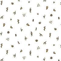 Seamless serpentine pattern on a transparent background, holiday pattern for packaging, children's print for paper, textiles, packaging. Vector