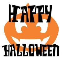 Happy Halloween party banner for social network, vector graphic in flat style