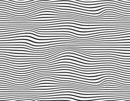 Deformed lines pattern, seamless on a transparent background, Vector lines, visual volume, for textile and print design