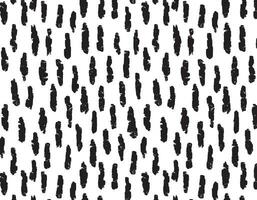 Thin vertical brush strokes vector seamless cross stitch pattern. Black ornament on a transparent background. black and white texture. Hand drawing