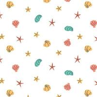 marine pattern on a transparent background, vector marine graphics, minimalist design. Seamless design