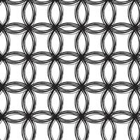 modelo negro círculos bosquejo simétrico en un transparente fondo, negro geométrico elemento dibujado por mano. moderno resumen diseño para impresión y textil vector