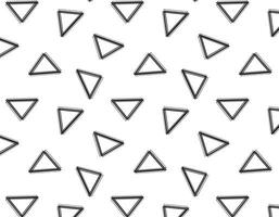 Memphis style triangles pattern on transparent background, counter style, vector graphics