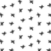 chaotic grunge hashtags pattern, seamless pattern on a transparent background. vector pattern.