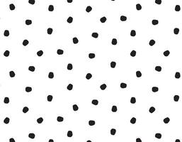 Pattern doodle dots on a transparent background, black hand drawn element. Modern abstract design for print and textile vector