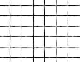 Trendy grid pattern on a transparent background, hand drawn, black lines. vector seamless black line pattern.  Stylish vector design for fabric, wallpaper, wrapping