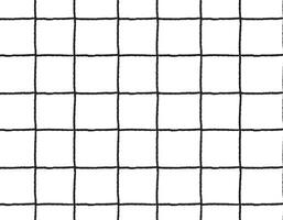 Trendy grid pattern on a transparent background, hand drawn, black lines. vector seamless black line pattern.  Stylish vector design for fabric, wallpaper, wrapping