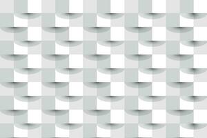 3d white color abstract square geometric shape from gray cubes background texture. vector