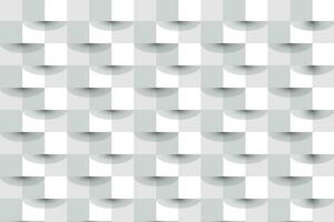 3d white color abstract square geometric shape from gray cubes background texture. vector