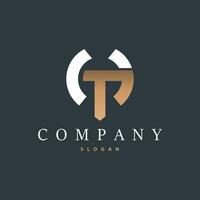 Initial TH Letter Logo, Modern and Luxury Minimalist HT Logo Vector Template