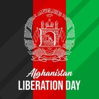 Happy Afghanistan Liberation Day. The Day of Afghanistan illustration vector background. Vector eps 10