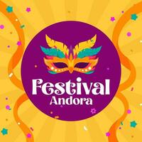 Happy Carnival Andorra Day. The Day of Andorra illustration vector background. Vector eps 10