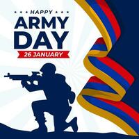Armenia Ejército día. el día de Armenia ilustración vector antecedentes. vector eps 10
