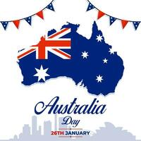 Happy Australia Day. The Day of Australia illustration vector background. Vector eps 10