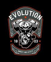 Evolution honest and loyalty vintage vector t-shirt design