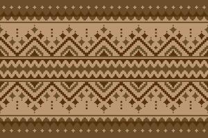 geométrico étnico sin costura modelo tradicional. marrón alfombra tribal estilo. americano, mexicano estilo. vector