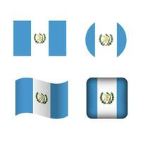 Vector Guatemala National Flag Icons Set