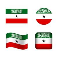 Vector Somaliland National Flag Icons Set