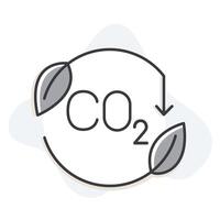 An icon highlighting a low carbon lifestyle and the importance of environmental responsibility, emphasizing greenhouse gas reduction and eco-conscious choices. vector